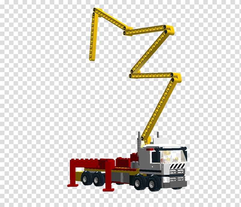 Concrete pump Crane Lego Technic Architectural engineering, crane transparent background PNG clipart