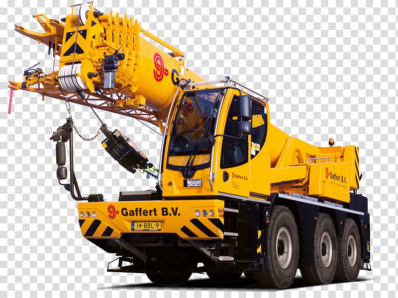 Crane Machine Motor vehicle Truck, crane transparent background PNG clipart