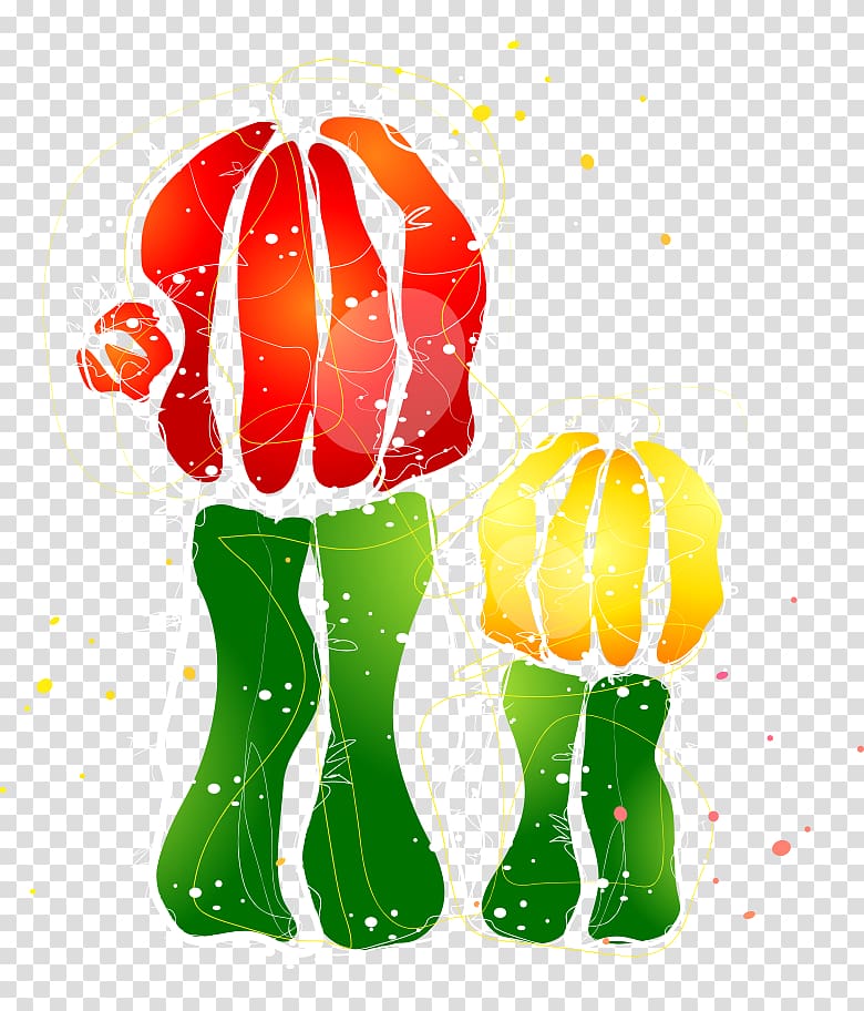 Cactaceae Cartoon, Beautiful hand-painted cartoon cactus transparent background PNG clipart