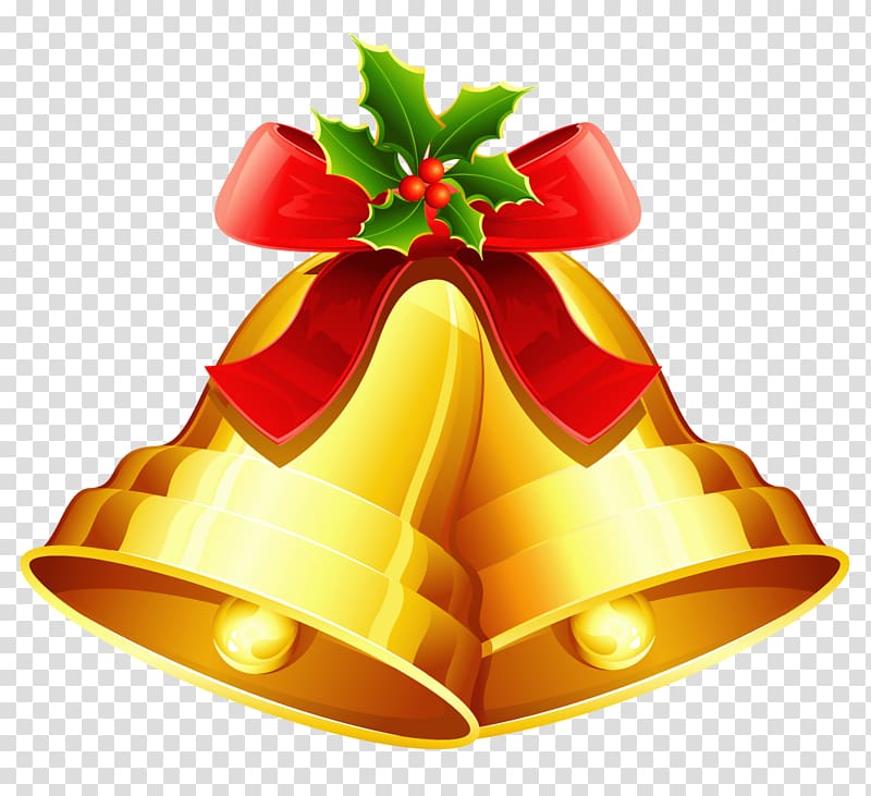 Christmas bells illustration, Christmas Jingle Bells , Christmas Golden Bells Ornament transparent background PNG clipart