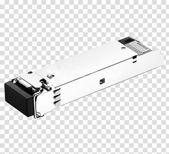 Small form-factor pluggable transceiver Gigabit interface converter Single-mode optical fiber Optical module, Small Formfactor Pluggable Transceiver transparent background PNG clipart