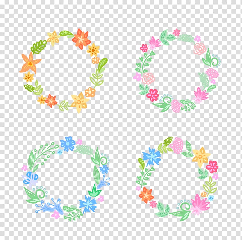 Flower Wreath, wreath material transparent background PNG clipart
