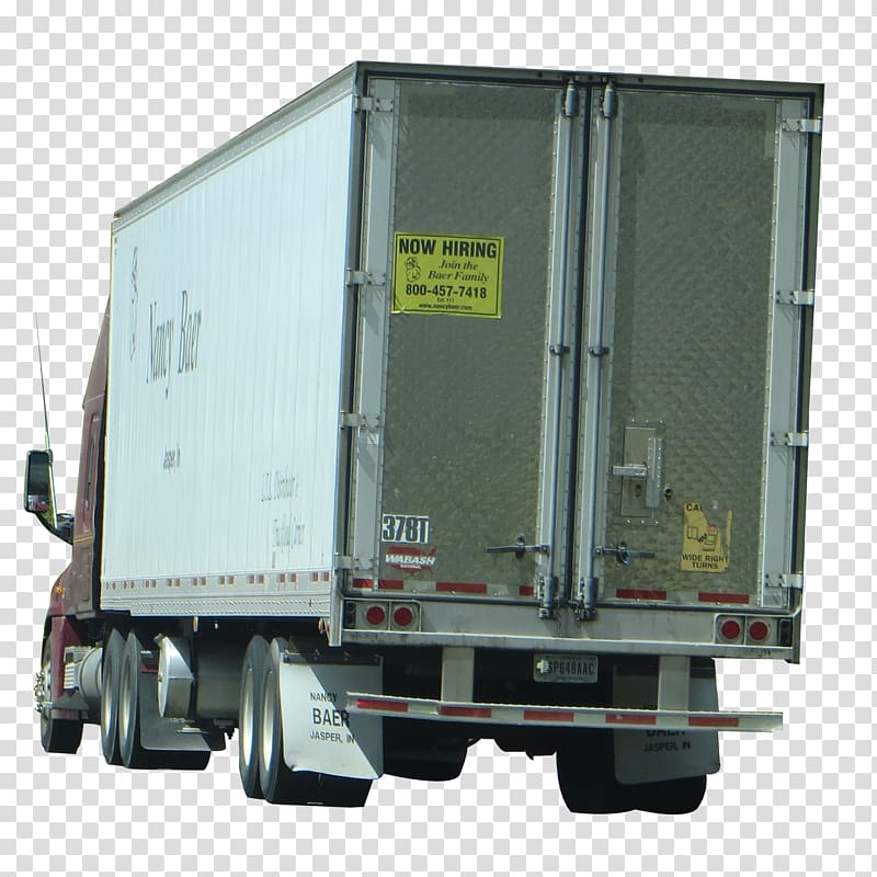 Semi-trailer truck Motor vehicle Cargo, delivery transparent background PNG clipart