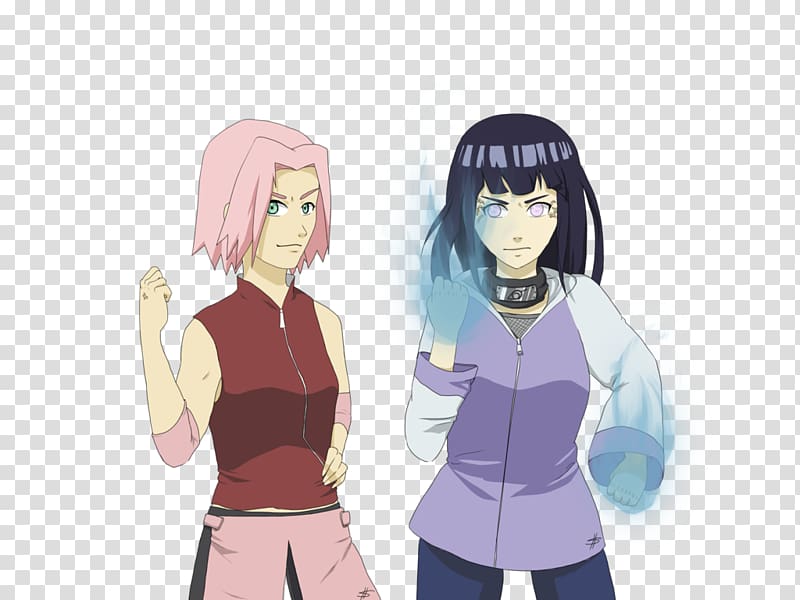 Hinata Hyuga Sakura Haruno Naruto Uzumaki Hyuga clan, hinata sakura transparent background PNG clipart