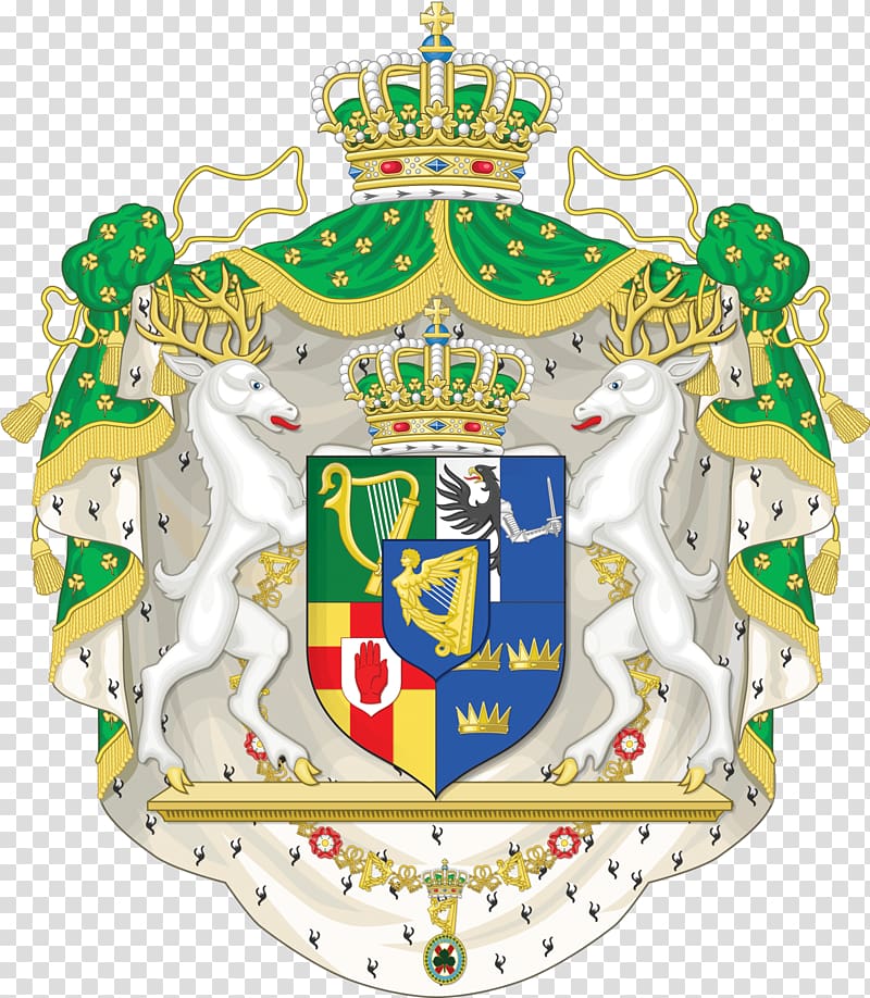 Kingdom of Ireland Coat of arms of Ireland Crest, shamrock transparent background PNG clipart