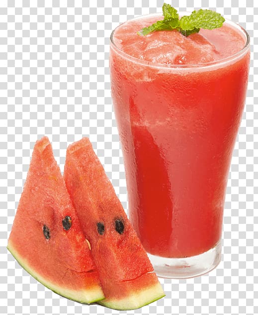 watermelon juice beside sliced watermelon, Smoothie Apple juice Milkshake Watermelon, watermelon transparent background PNG clipart
