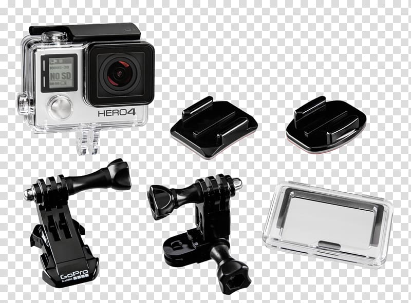 GoPro HERO4 Silver Edition Video Cameras GoPro HERO4 Black Surf Bundle Action camera, Camera transparent background PNG clipart