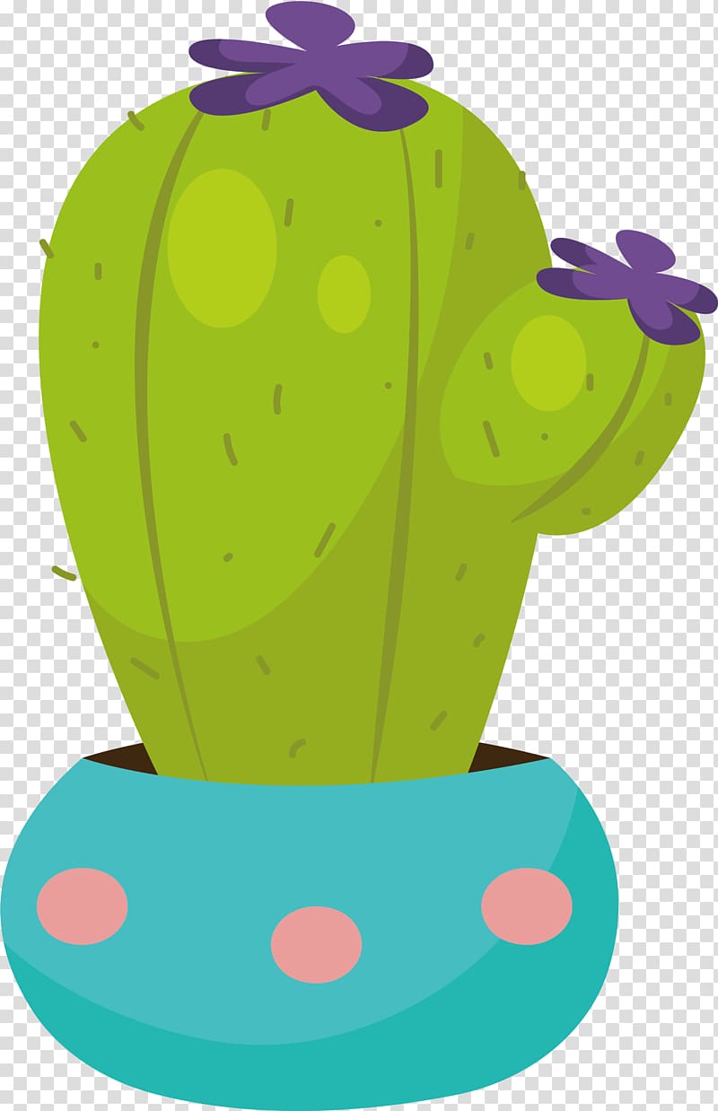 Cactaceae Euclidean Computer file, Blue flowerpot cactus transparent background PNG clipart