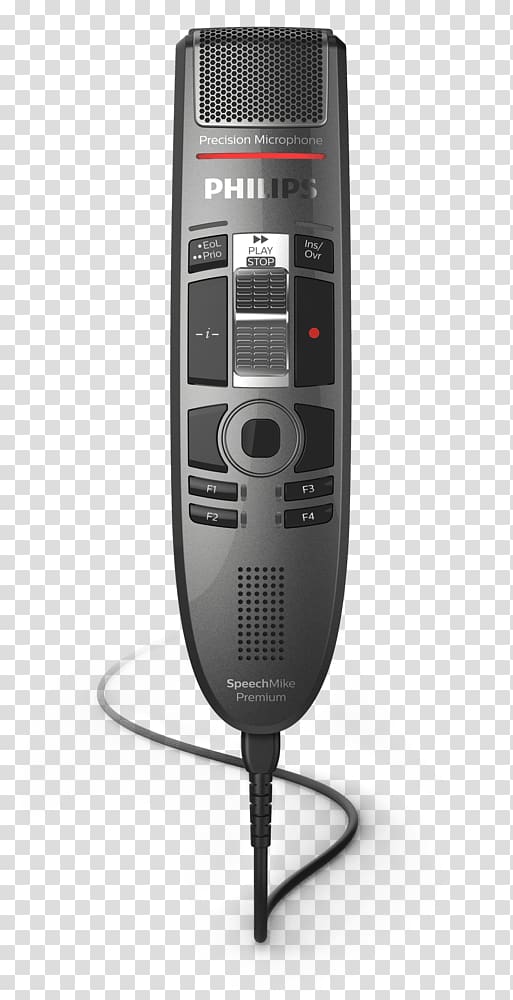 Philips SMP3700 SpeechMike Premium Touch Dictation Microphone Philips SpeechMike Premium LFH3500 Dictation machine Digital dictation, microphone transparent background PNG clipart