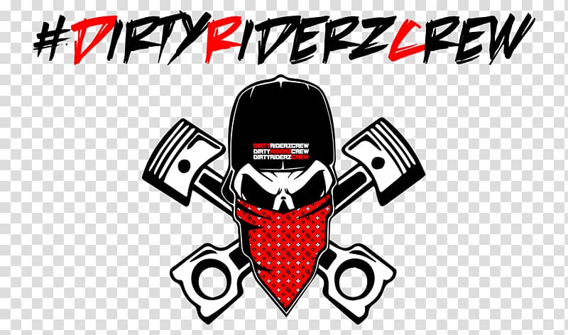 Dirty Riderz Crew logo, Sticker Wall decal Car Piston, rider transparent background PNG clipart