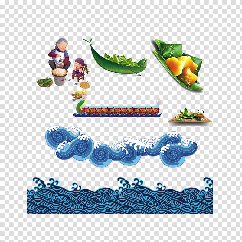 seafood illustration, Zongzi Dragon Boat Festival u7aefu5348, Illustration of the Dragon Boat Festival transparent background PNG clipart