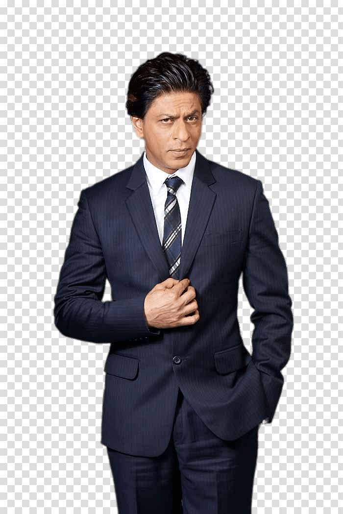 man wearing formal coat, Shah Rukh Khan Blue Suit transparent background PNG clipart