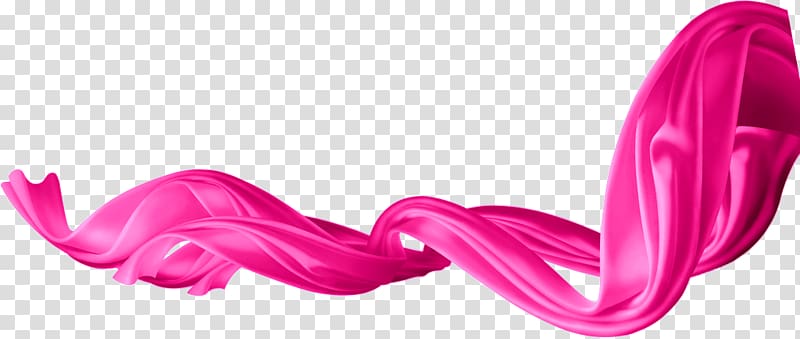 pink flowing ribbons