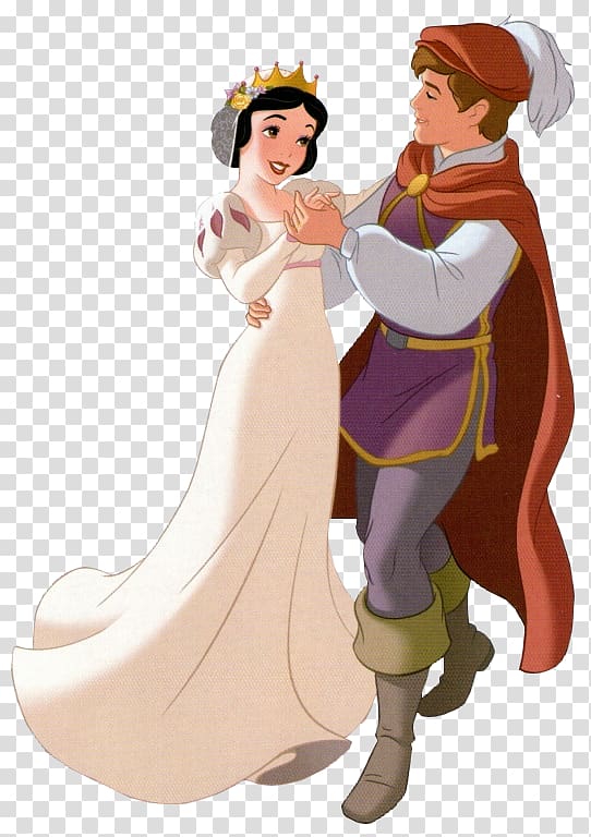 Snow White Prince Charming Princess Jasmine Rapunzel Seven Dwarfs, Snow white and prince transparent background PNG clipart