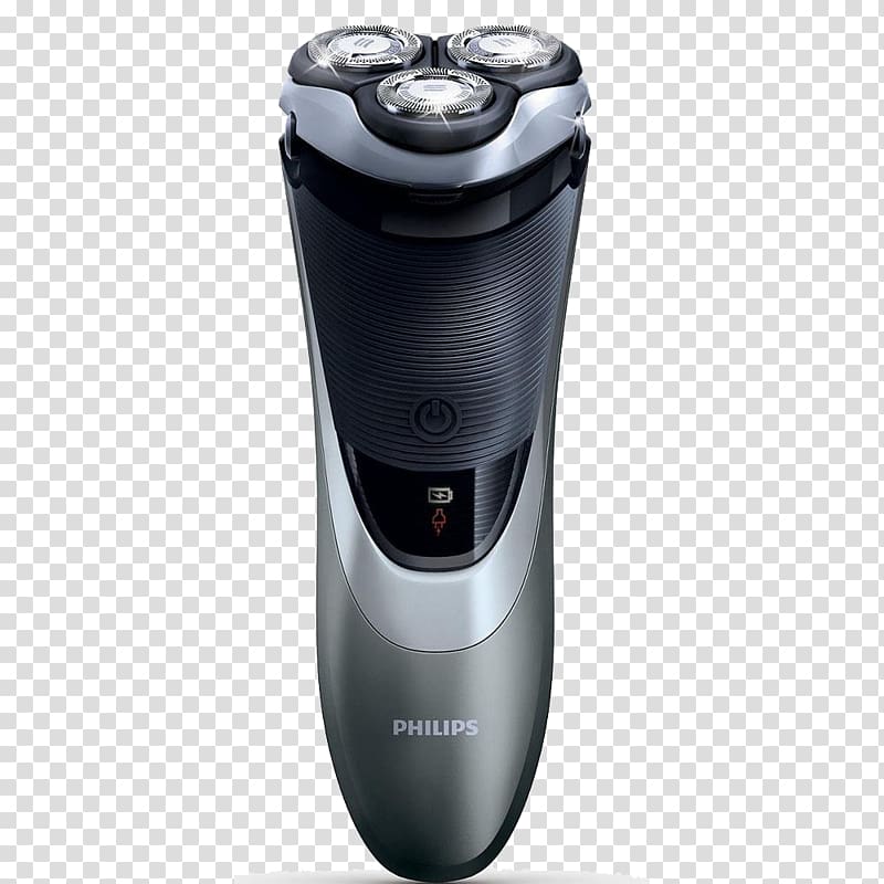 Electric razor Shaving Norelco Philips, 3D floating heads electric shaver transparent background PNG clipart