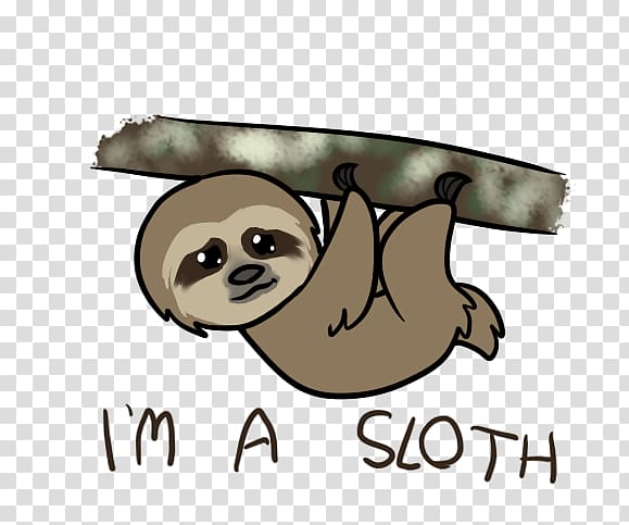 Sloth Drawing Digital art, cartoon sloth transparent background PNG clipart