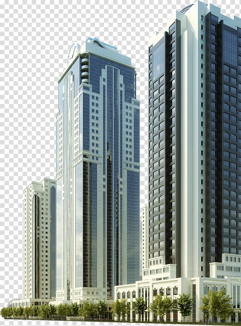 Commercial building Grozny High-rise building Facade, building transparent background PNG clipart
