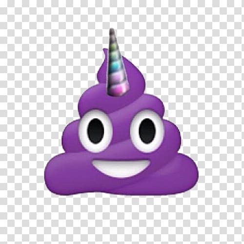 Pile of Poo emoji Feces Smile Shit, unicorn poster transparent background PNG clipart