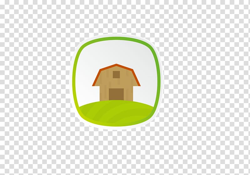 Logo Brand Circle Illustration, Green flag small house transparent background PNG clipart