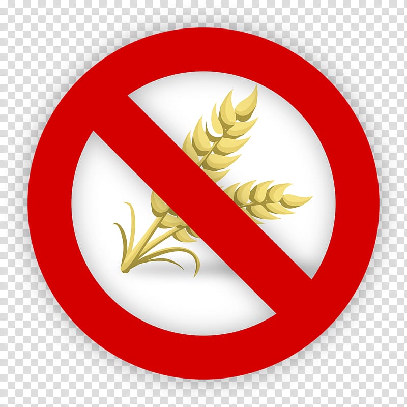 Gluten-free diet Gluten-free diet Celiac disease Nutrition, Prohibit harvesting rice transparent background PNG clipart