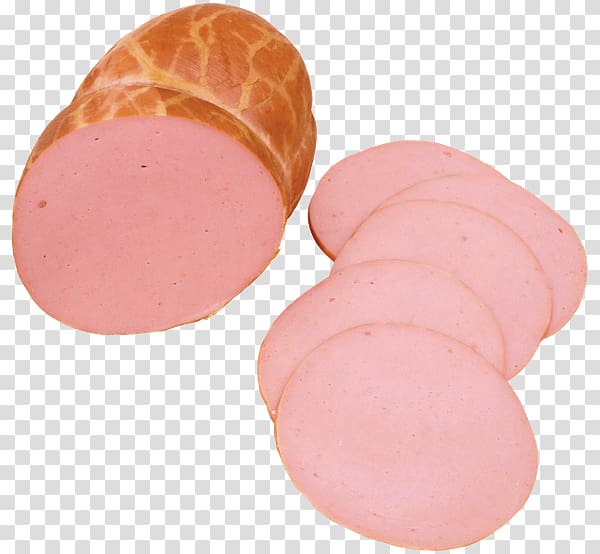 Knackwurst Ham Mortadella Liverwurst Sausage, ham transparent background PNG clipart