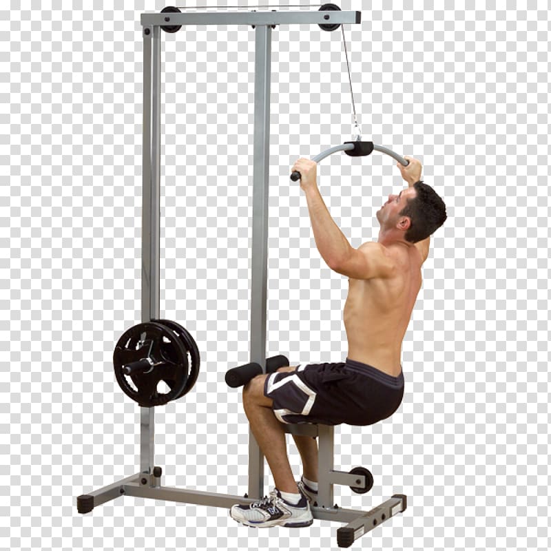 Pulldown exercise Row Physical exercise Exercise equipment Fitness Centre, barbell transparent background PNG clipart
