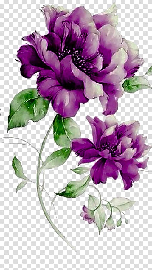 Flower Purple Floral design, Purple flowers, purple peonies transparent background PNG clipart