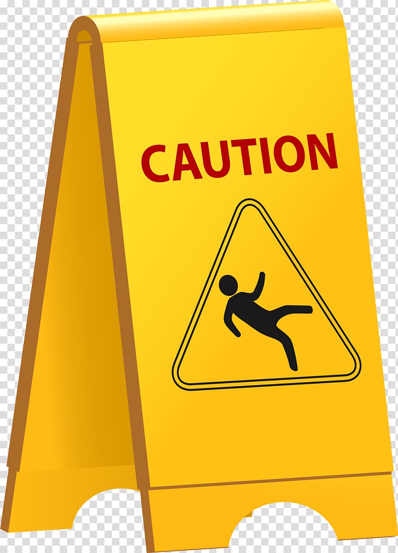 Wet floor sign Flooring, caution transparent background PNG clipart