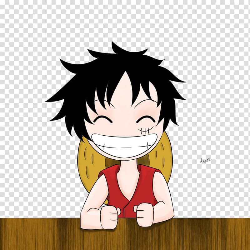 Monkey D. Luffy Anime Chibi One Piece, Anime transparent background PNG clipart