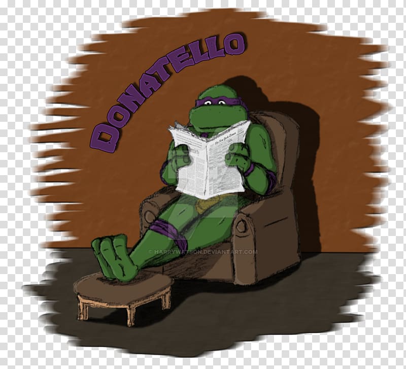 Amphibian Reptile Cartoon Character, reading the newspaper transparent background PNG clipart