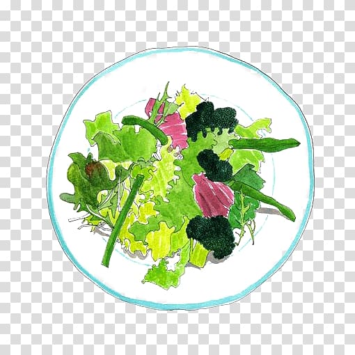 Spring greens Bean salad Vegetable Illustration, vegetable salad transparent background PNG clipart