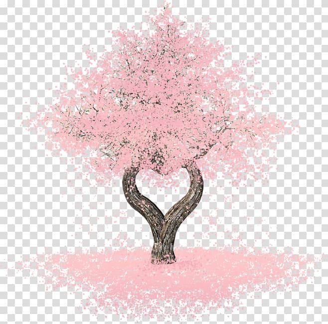 heart-shaped trees transparent background PNG clipart