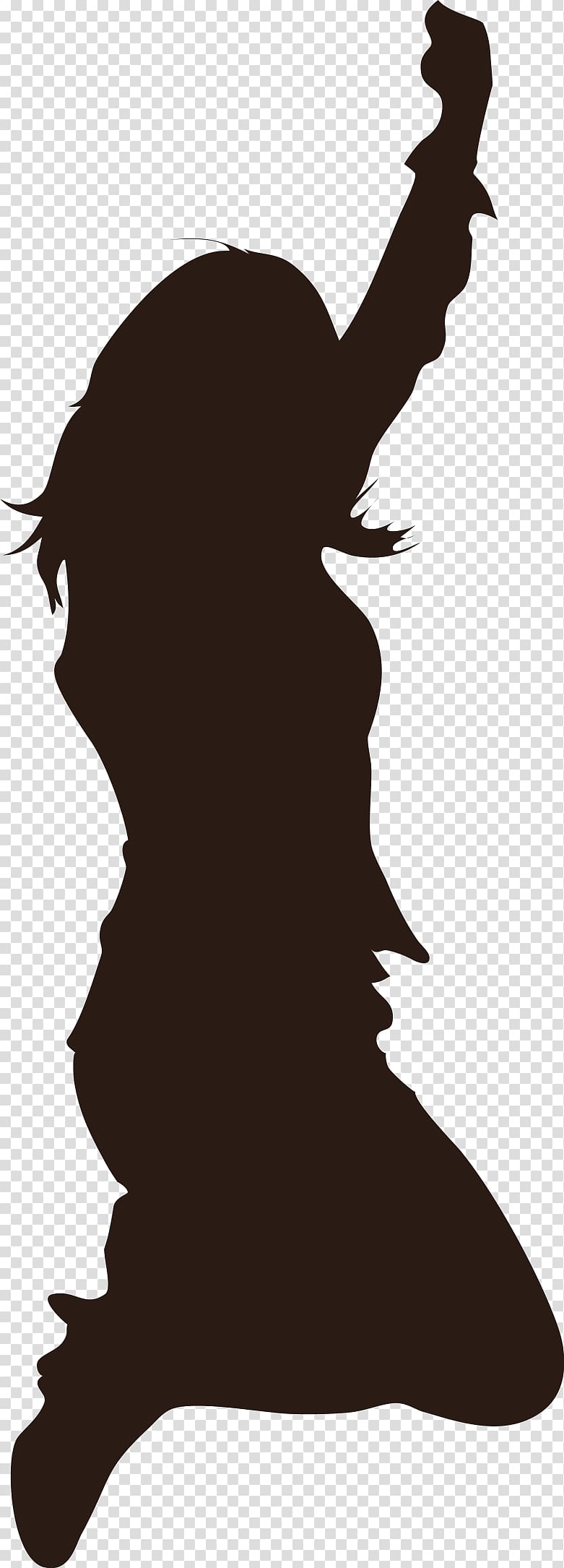 Silhouette Drawing Portrait Fit For You Exeter, woman jumping transparent background PNG clipart