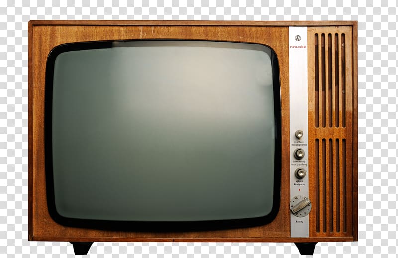 vintage brown CRT television , Television , Retro TV transparent background PNG clipart
