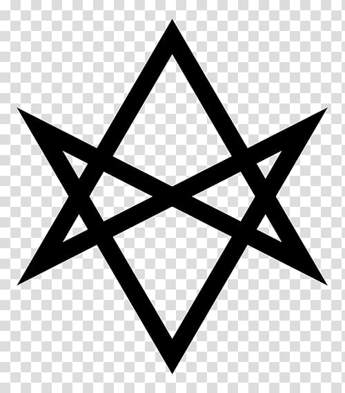 Unicursal hexagram Symbol Thelema Magick, symbol transparent background PNG clipart