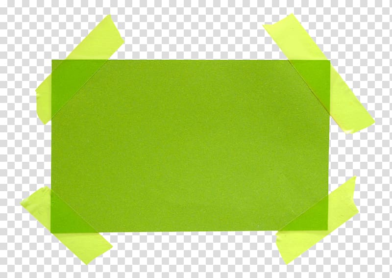 Adhesive tape Green High-definition television, Board notes transparent background PNG clipart