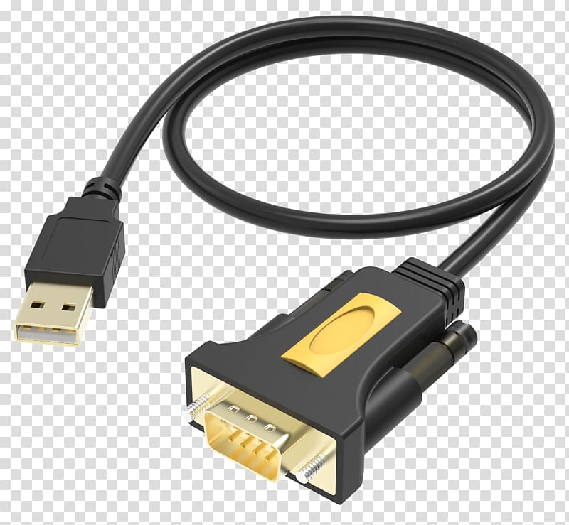 RS-232 USB adapter USB adapter Serial cable, USB transparent background PNG clipart