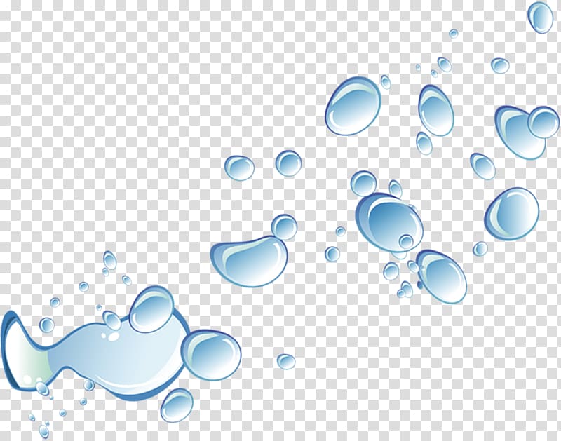 blue cartoon beads design effect transparent background PNG clipart