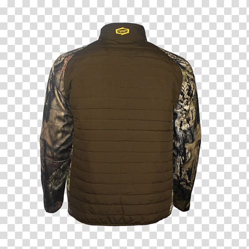 Jacket Outerwear Sleeve Khaki Product, mossy oak fleece jacket with hood transparent background PNG clipart