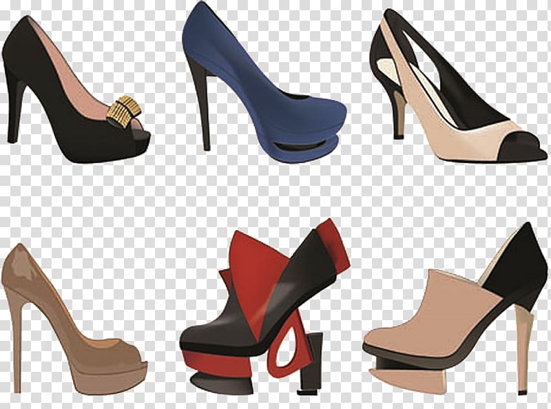 Shoe High-heeled footwear Boot Sandal, Fashion women shoes material transparent background PNG clipart