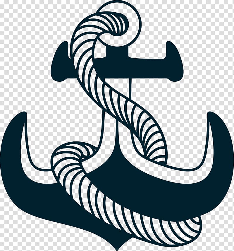 Rope Anchor , Hand painted green anchor rope transparent background PNG clipart