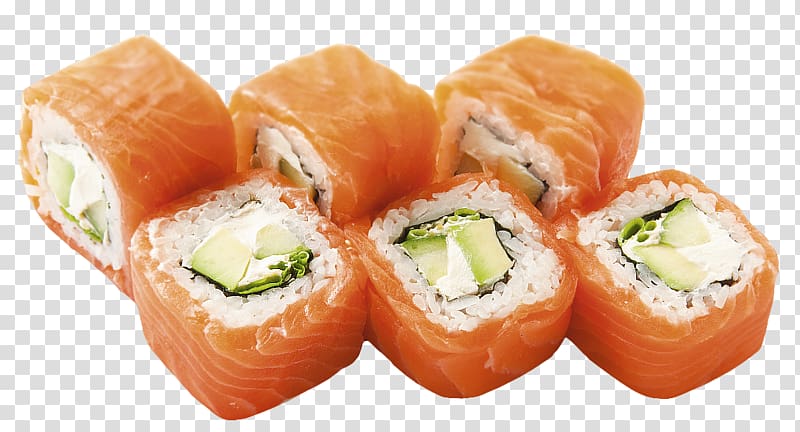 Sushi Makizushi Pizza California roll Onigiri, sushi transparent background PNG clipart