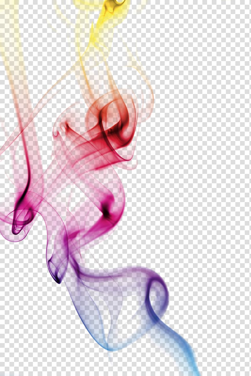 multicolored smoke illustration, Smoke , Colorful Smoke transparent background PNG clipart