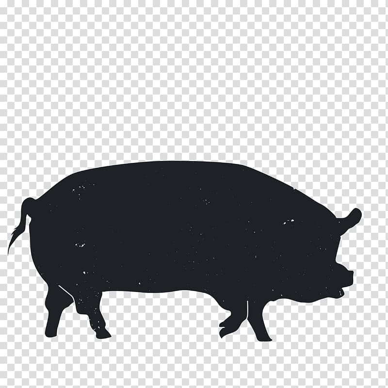 Holstein Friesian cattle Asturian Valley cattle Domestic pig Asturias Silhouette, Animal Silhouettes transparent background PNG clipart