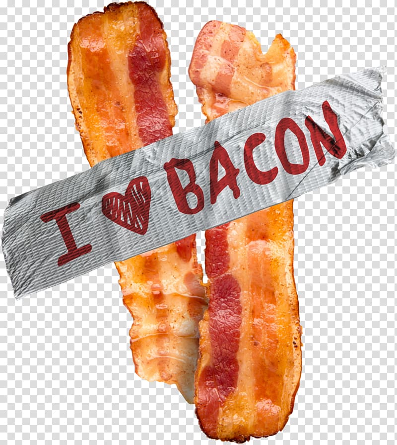 Back bacon Breakfast sausage Bratwurst, bacon transparent background PNG clipart