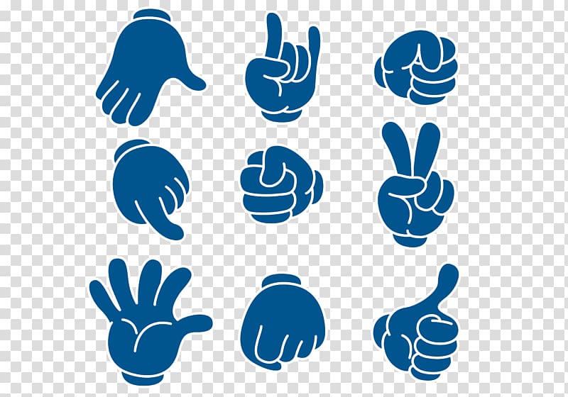 Chinese number gestures Square Computer file, Gesture Jiugong map transparent background PNG clipart