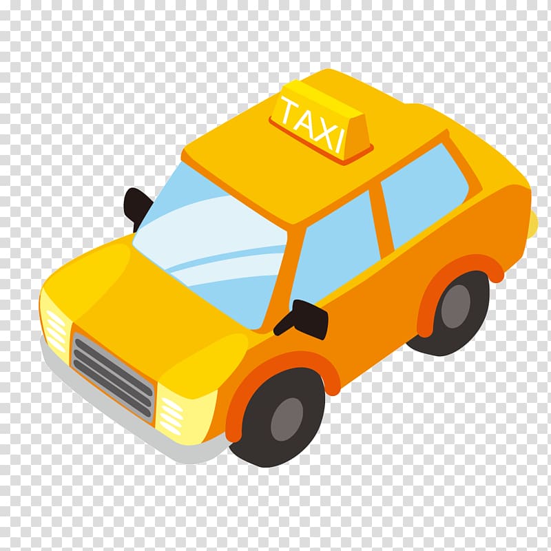 Textured yellow children\'s toys Cars transparent background PNG clipart