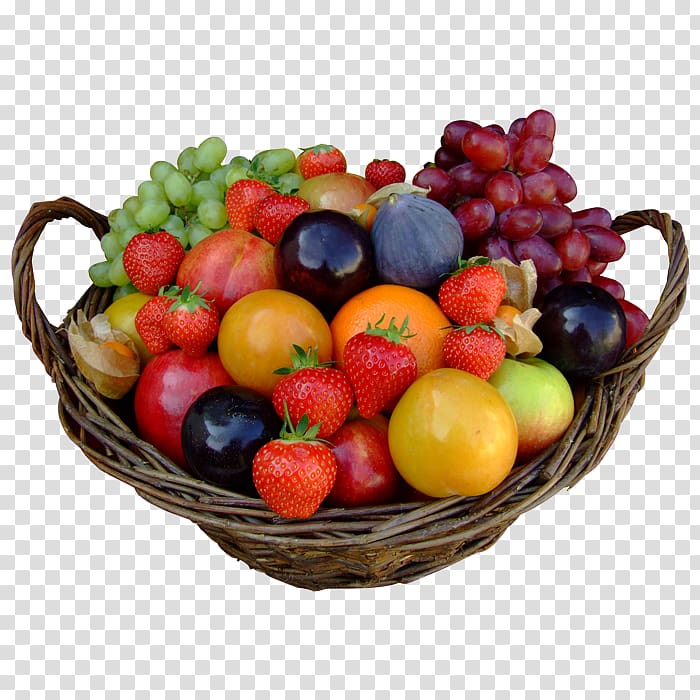 Food Gift Baskets Fruit Flower bouquet, fruits basket transparent background PNG clipart