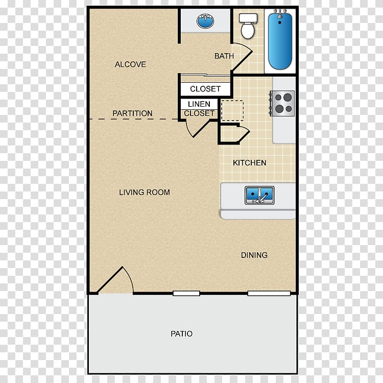 Eastwood Apartment Homes Floor plan Bedroom, hand drawn color transparent background PNG clipart