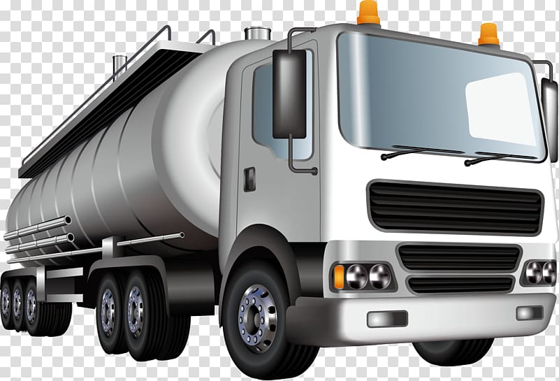 gray truck illustration, T-shirt Tank truck Fuel tank, tank truck transparent background PNG clipart